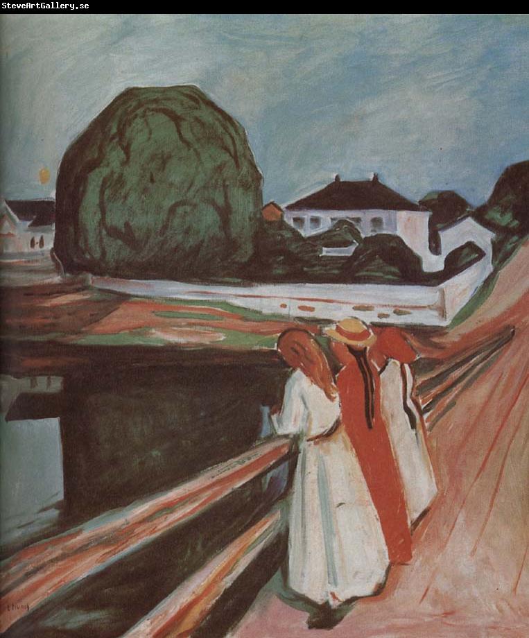 Edvard Munch The Children on the bridge